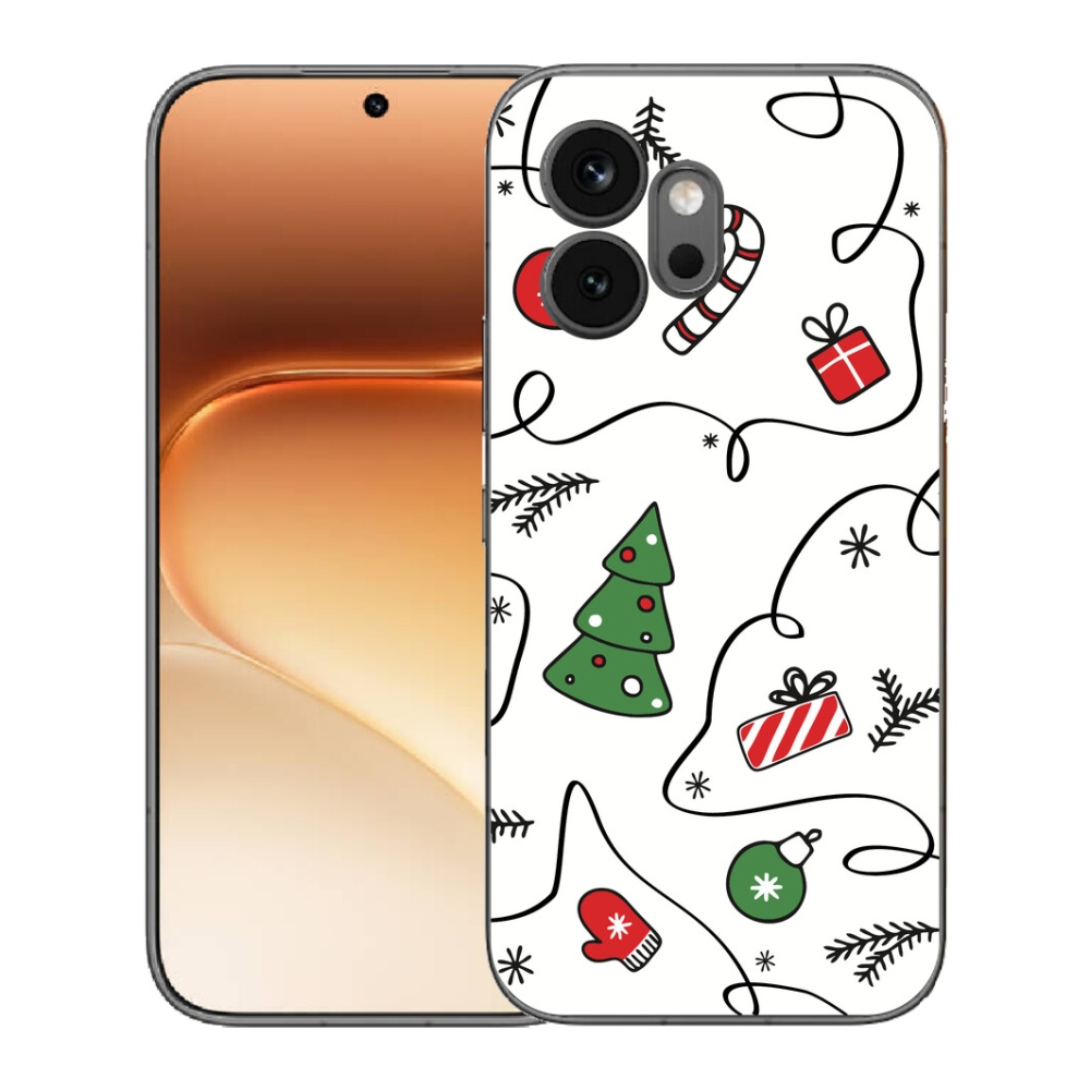 Gelový kryt mmCase na Honor 600 - vánoční motivy