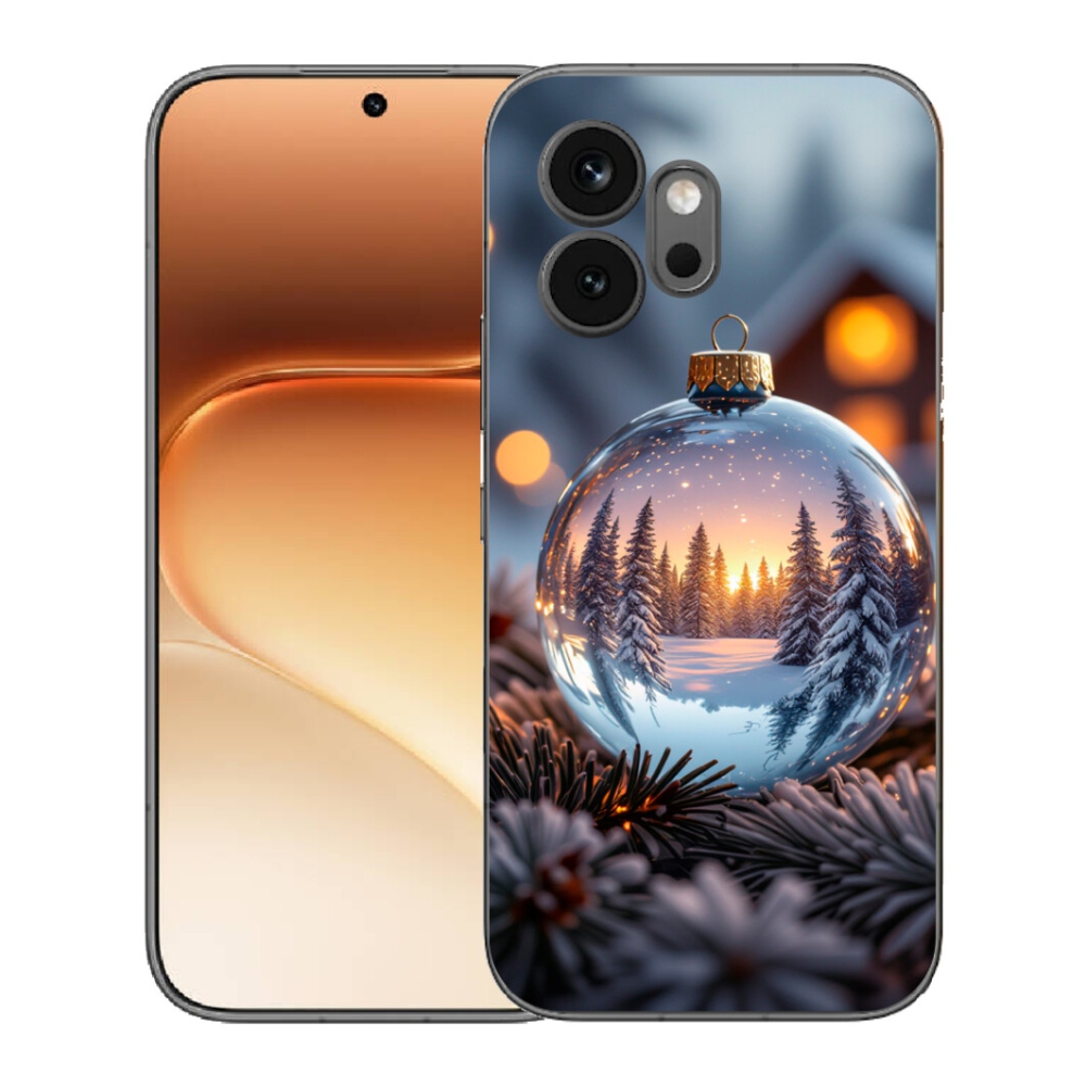 Gelový kryt mmCase na Honor 600 - vánoční ozdoba
