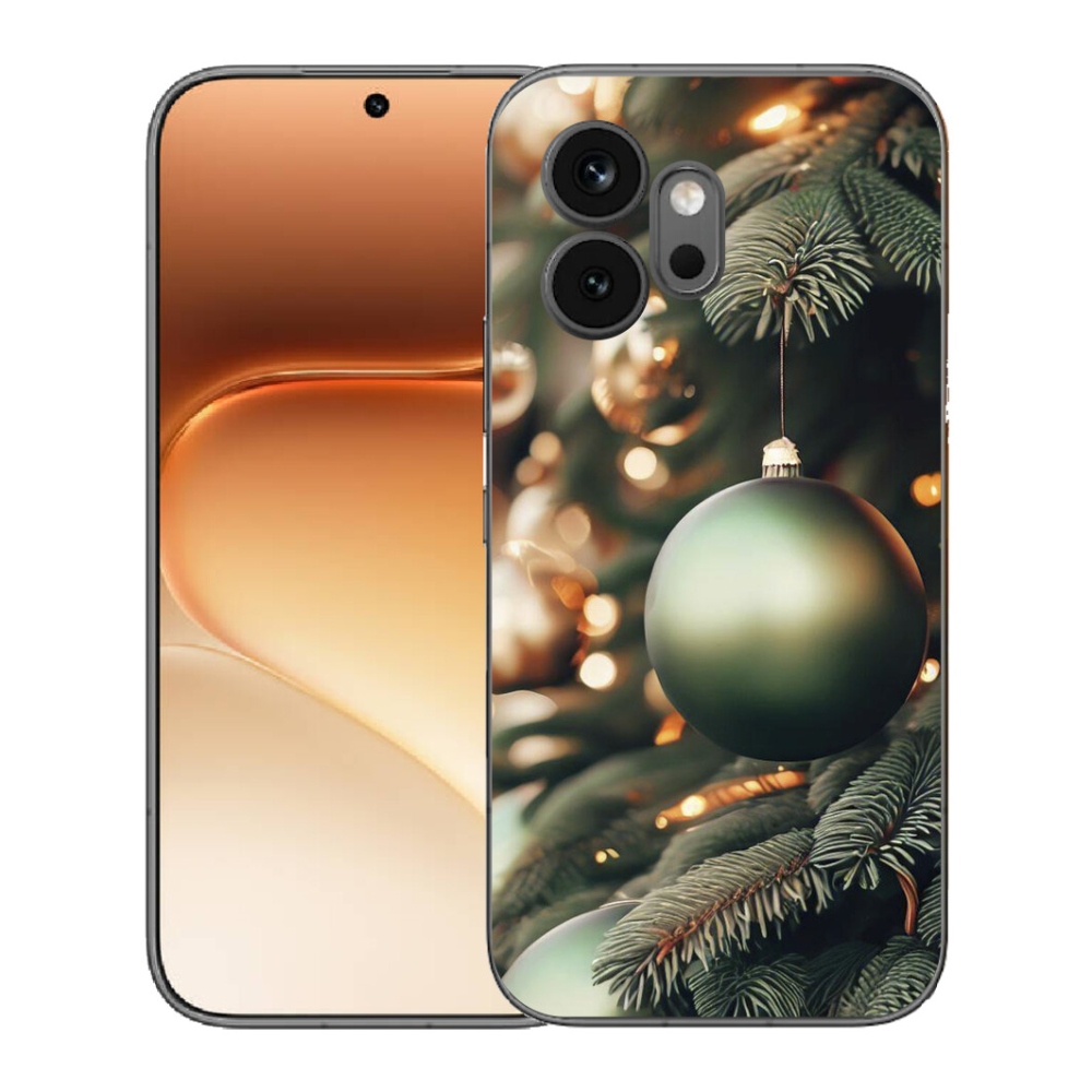 Gelový kryt mmCase na Honor 600 - vánoční ozdoby 1