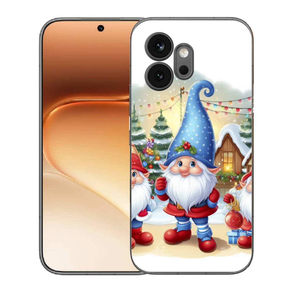 Gelový kryt mmCase na Honor 600 - vánoční skřítci