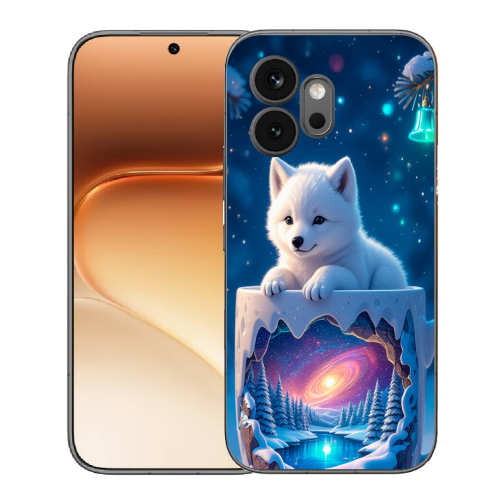 Gelový kryt mmCase na Honor 600 - vánoční štěně