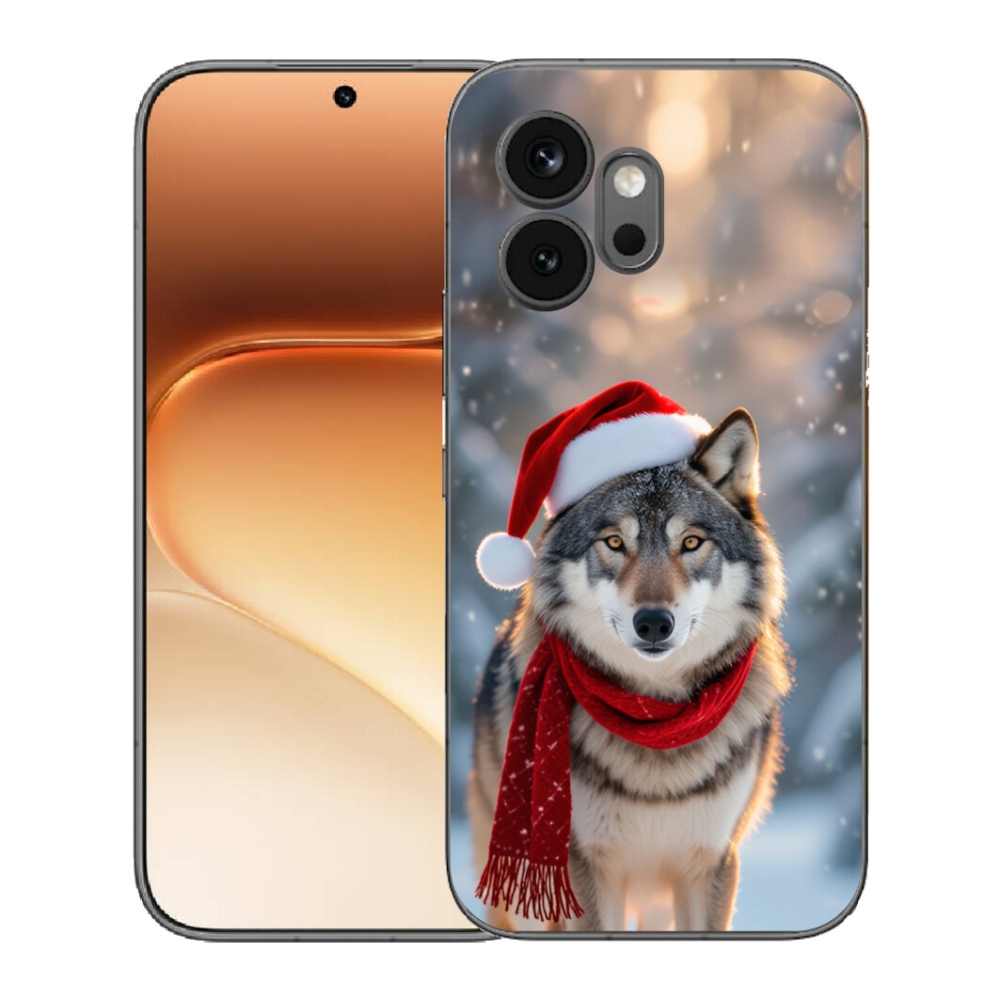 Gelový kryt mmCase na Honor 600 - vánoční vlk