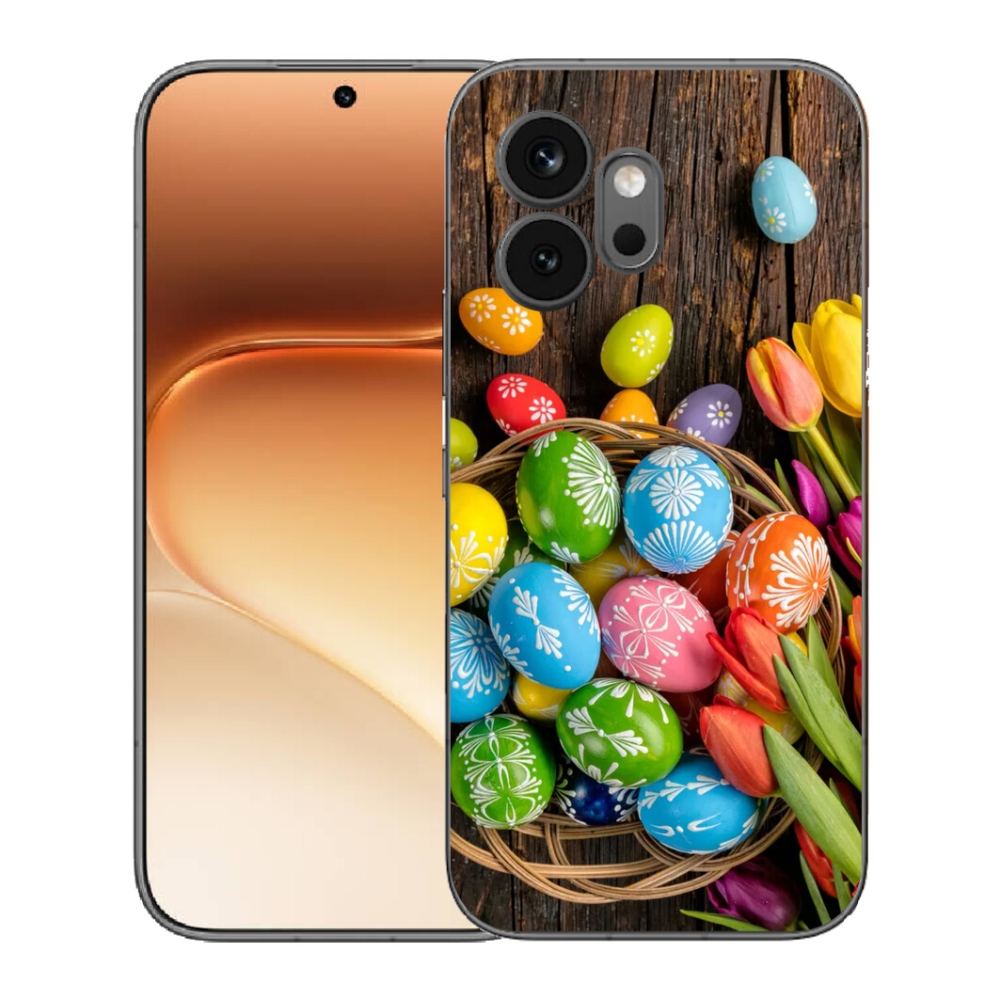 Gelový kryt mmCase na Honor 600 - velikonoční vajíčka