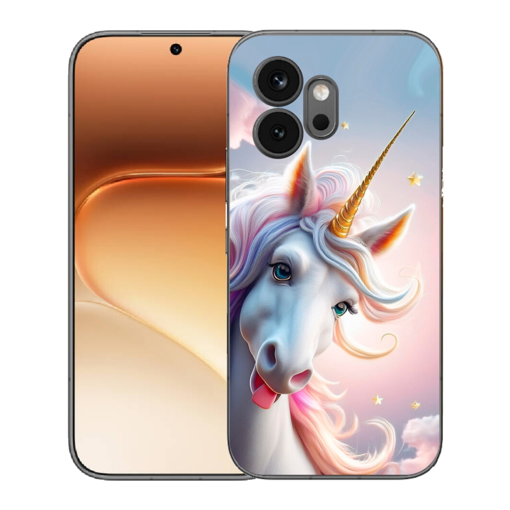 Gelový kryt mmCase na Honor 600 - veselý jednorožec