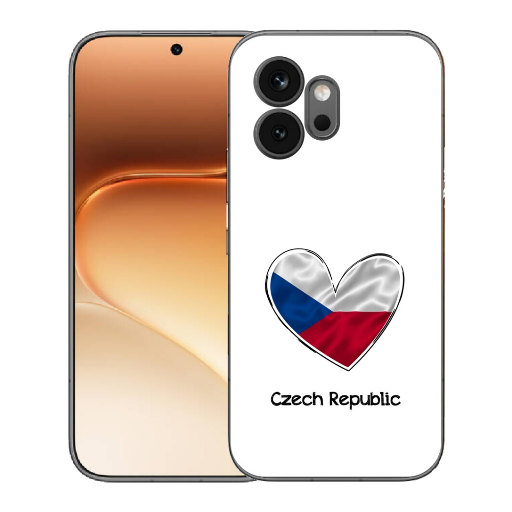 Gelový kryt mmCase na Honor 600 - vlajka srdce bílé pozadí