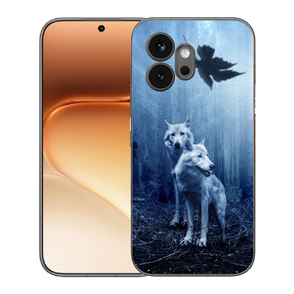 Gelový kryt mmCase na Honor 600 - vlci v lese