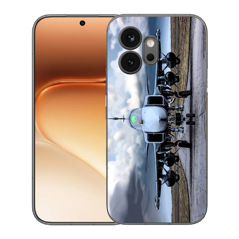 Gelový kryt mmCase na Honor 600 - vojenské letadlo