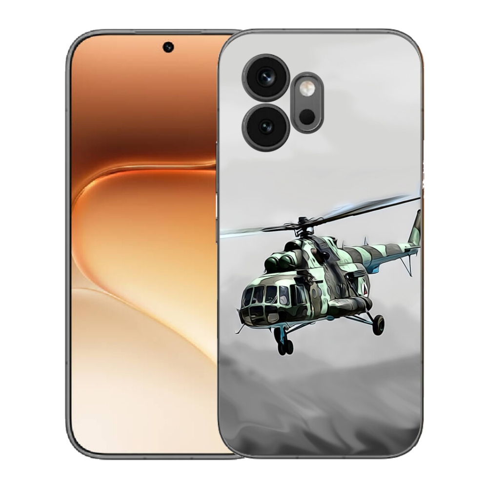 Gelový kryt mmCase na Honor 600 - vojenský vrtulník