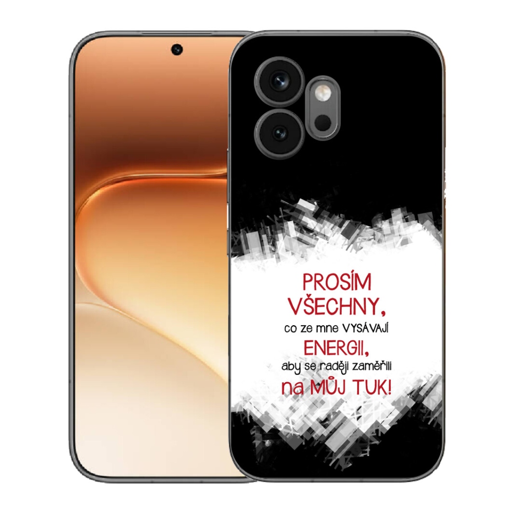 Gelový kryt mmCase na Honor 600 - vtipný text 1 červený