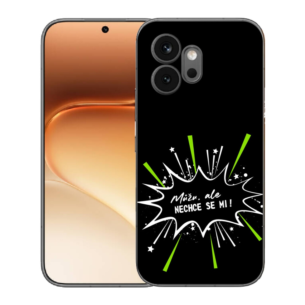 Gelový kryt mmCase na Honor 600 - vtipný text 11 černé pozadí