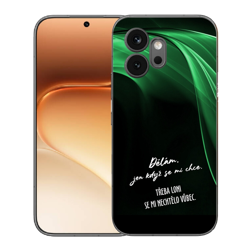 Gelový kryt mmCase na Honor 600 - vtipný text 12 černé pozadí