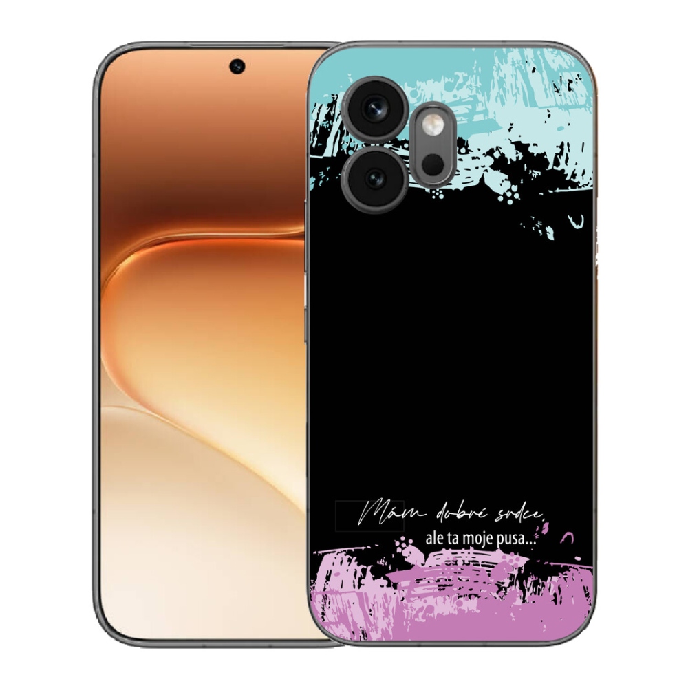Gelový kryt mmCase na Honor 600 - vtipný text 3 černé pozadí
