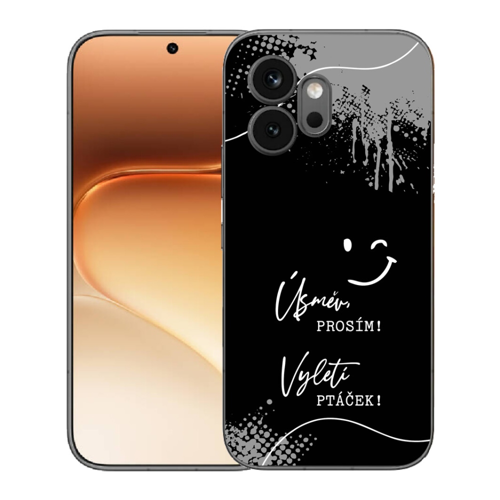 Gelový kryt mmCase na Honor 600 - vtipný text 4 černé pozadí