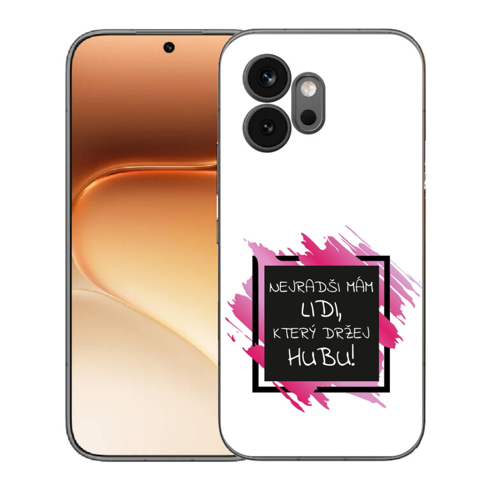 Gelový kryt mmCase na Honor 600 - vtipný text 7 černobílé pozadí