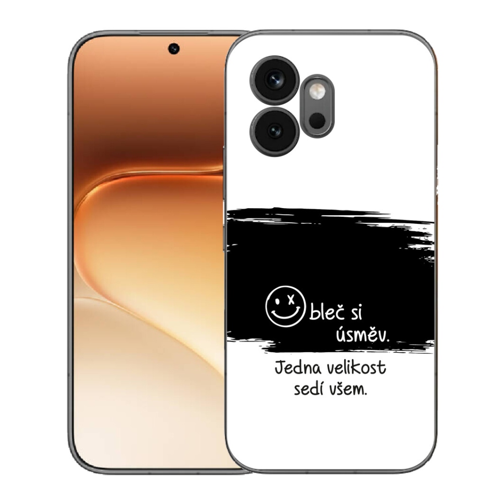 Gelový kryt mmCase na Honor 600 - vtipný text 8 černobílé pozadí