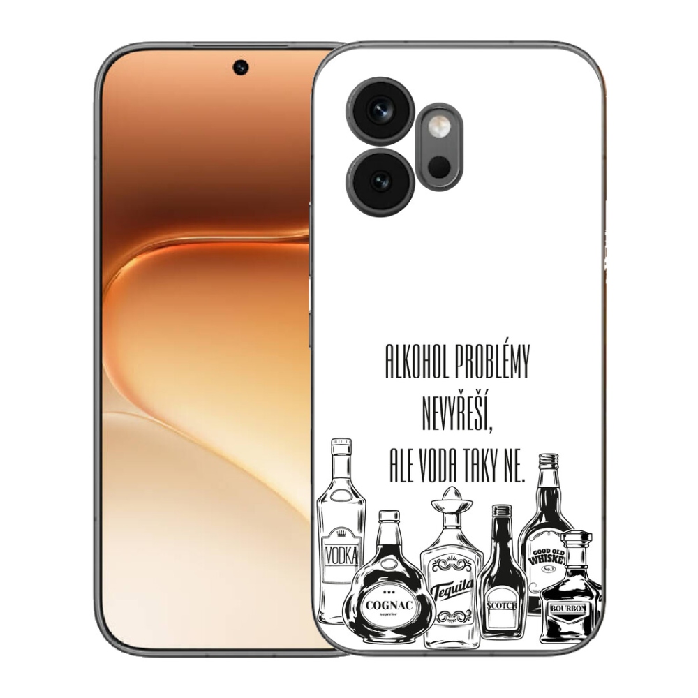 Gelový kryt mmCase na Honor 600 - vtipný text bílé pozadí
