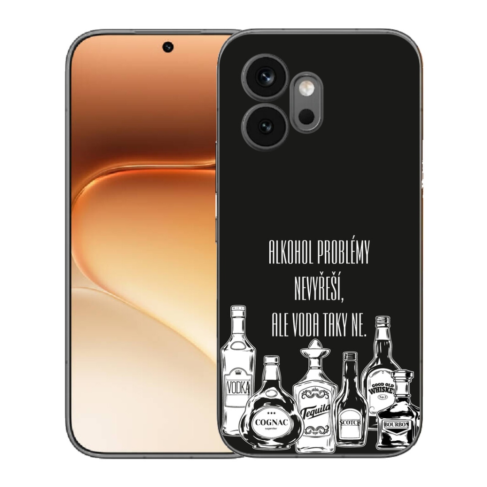 Gelový kryt mmCase na Honor 600 - vtipný text černé pozadí
