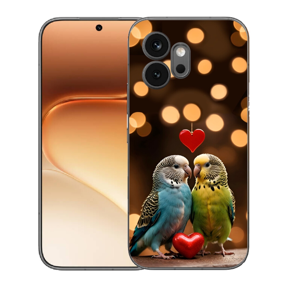 Gelový kryt mmCase na Honor 600 - zamilovaní papoušci