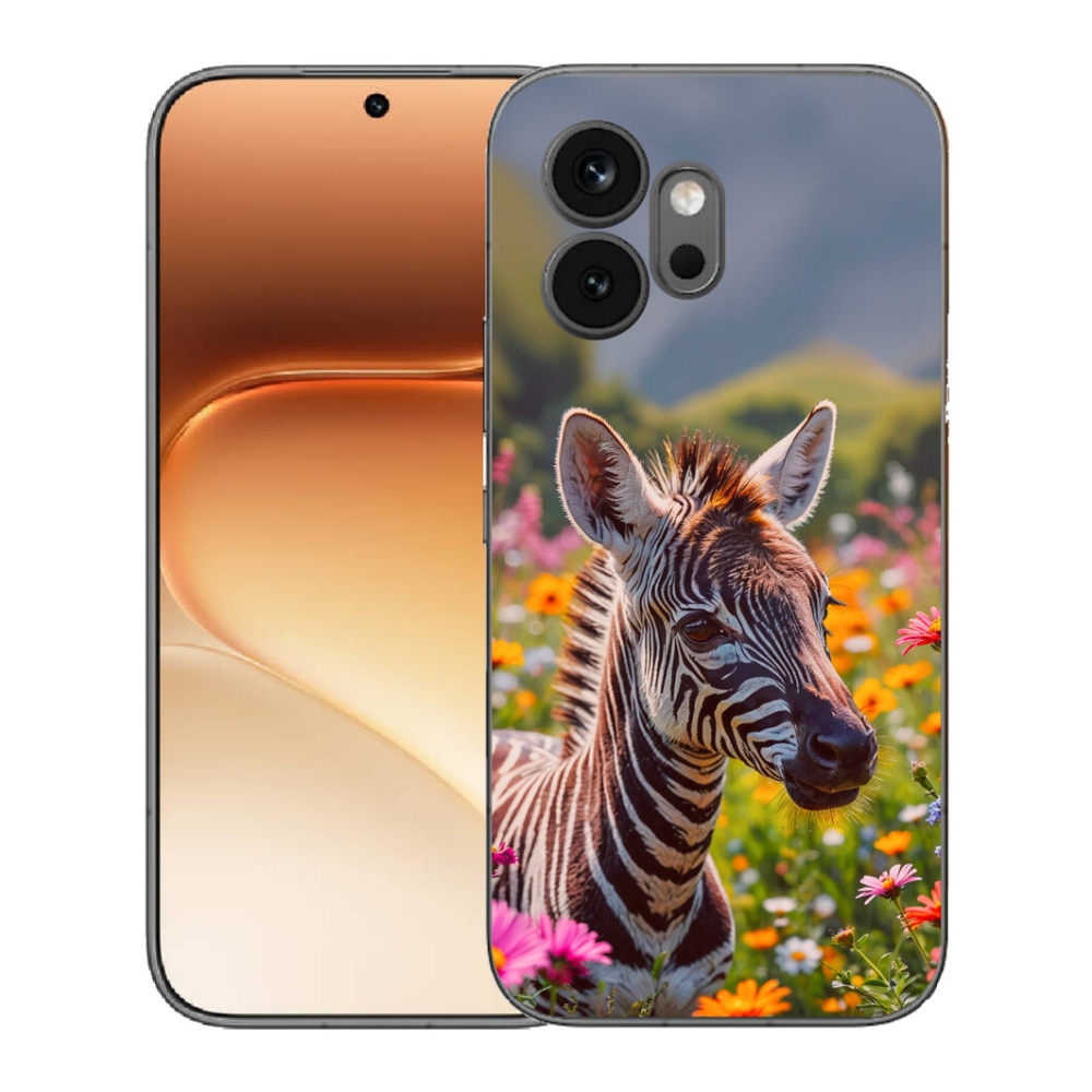 Gelový kryt mmCase na Honor 600 - zebra na louce