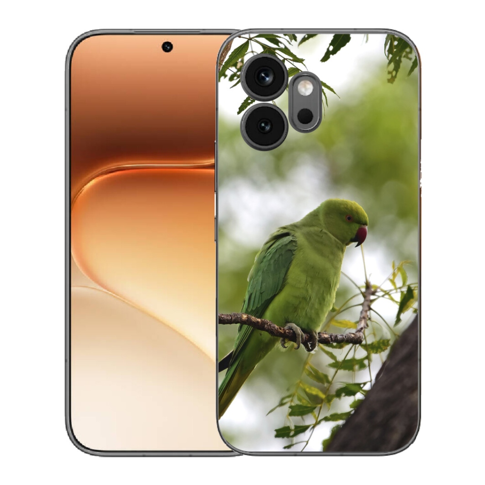 Gelový kryt mmCase na Honor 600 - zelený papoušek
