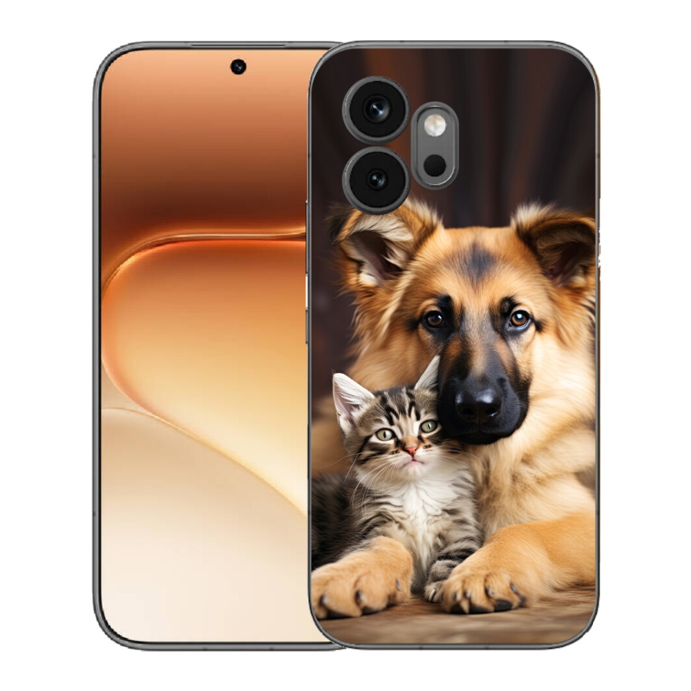 Gelový kryt mmCase na Honor 600 - zvířecí přátelství