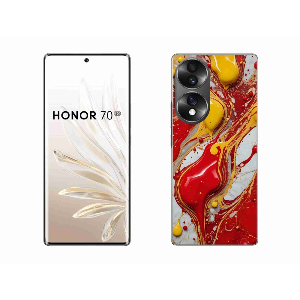 Gelový kryt mmCase na Honor 70 - abstraktní motiv 42