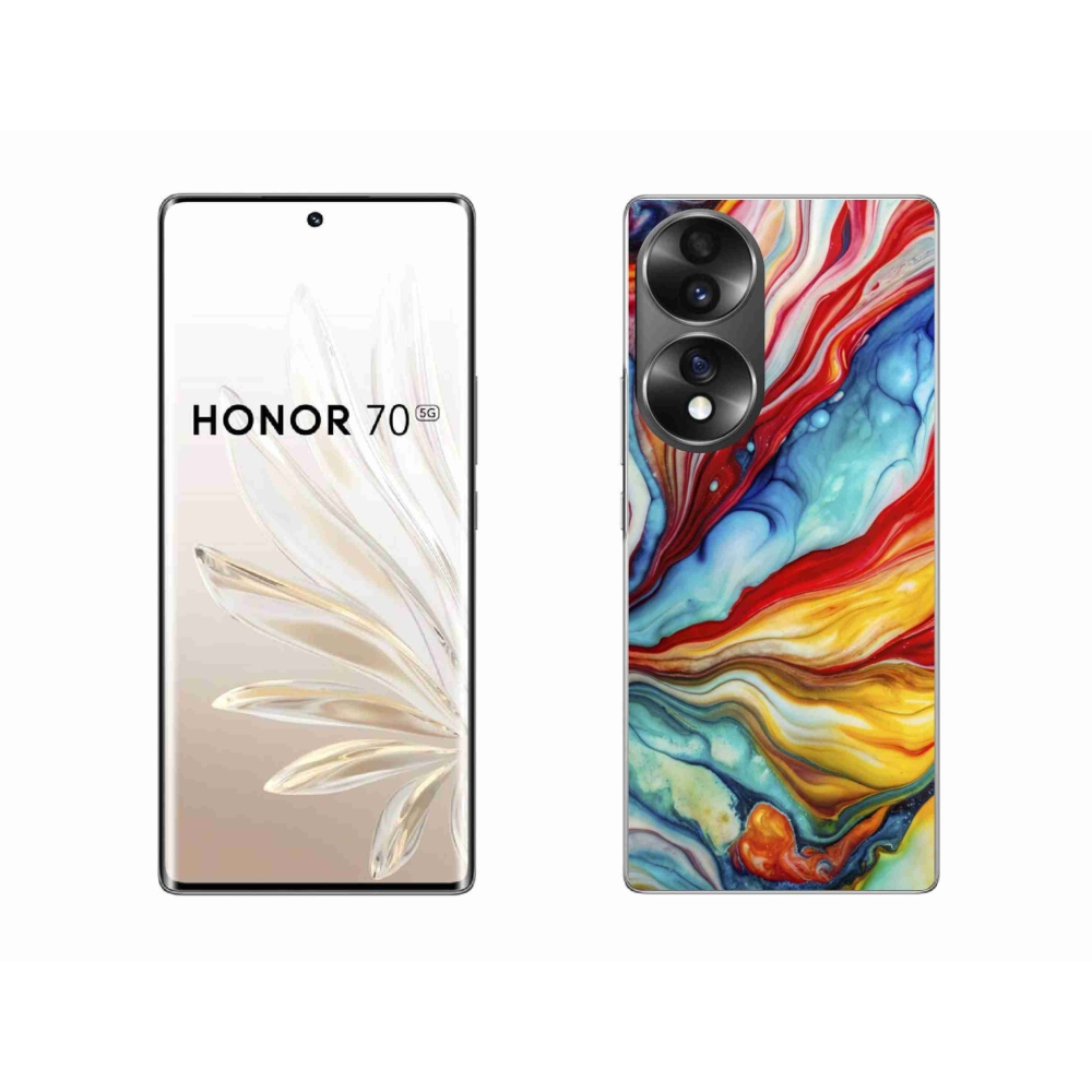 Gelový kryt mmCase na Honor 70 - abstraktní motiv 58