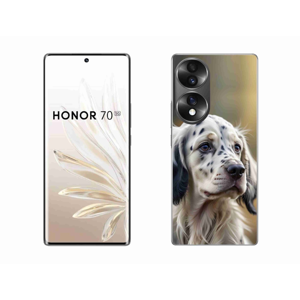 Gelový kryt mmCase na Honor 70 - anglický setr
