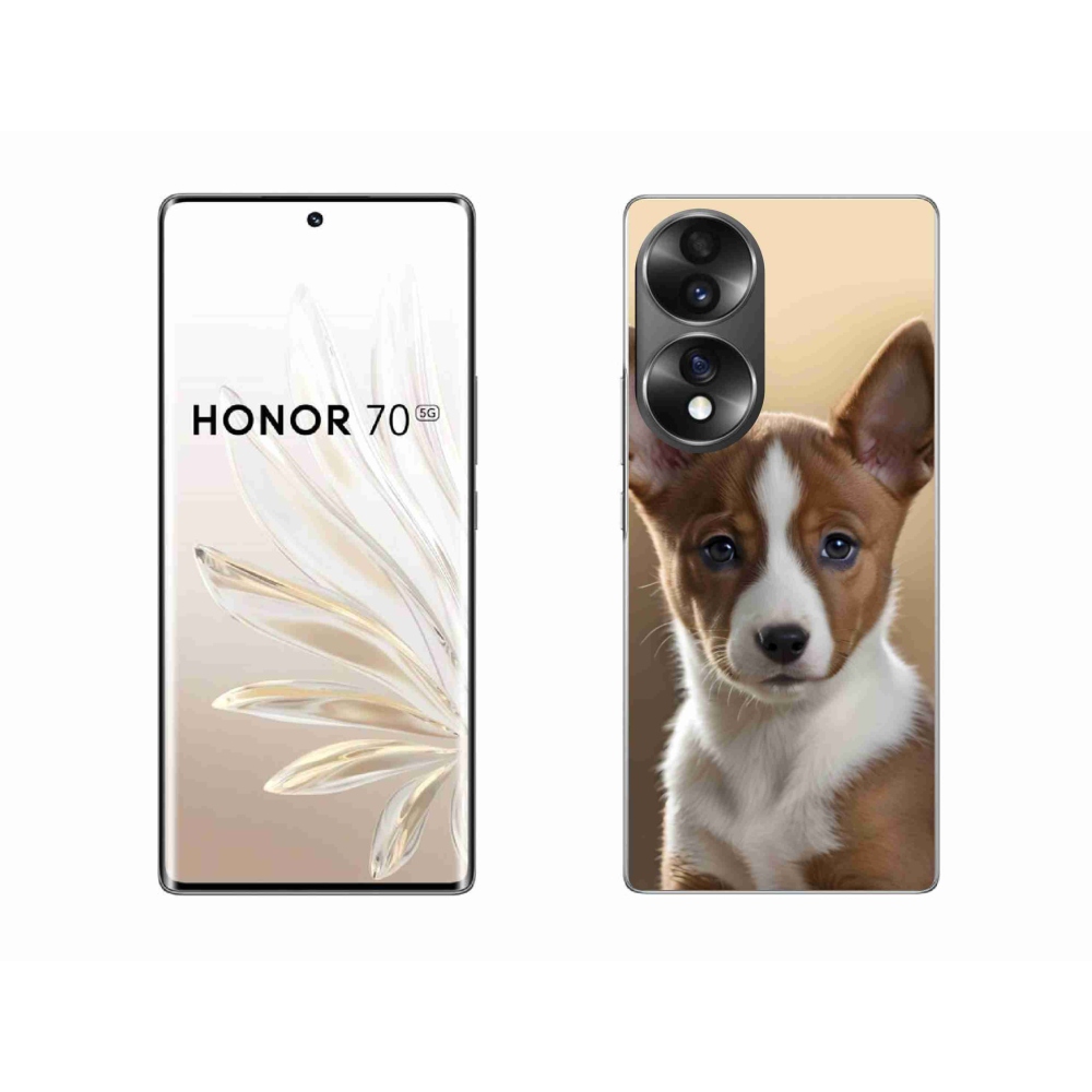 Gelový kryt mmCase na Honor 70 - basenji