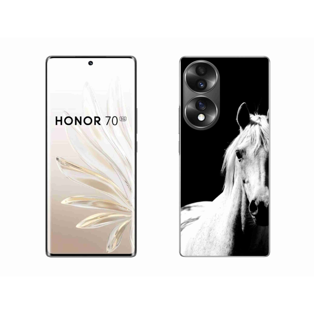 Gelový kryt mmCase na Honor 70 - bílý kůň 5