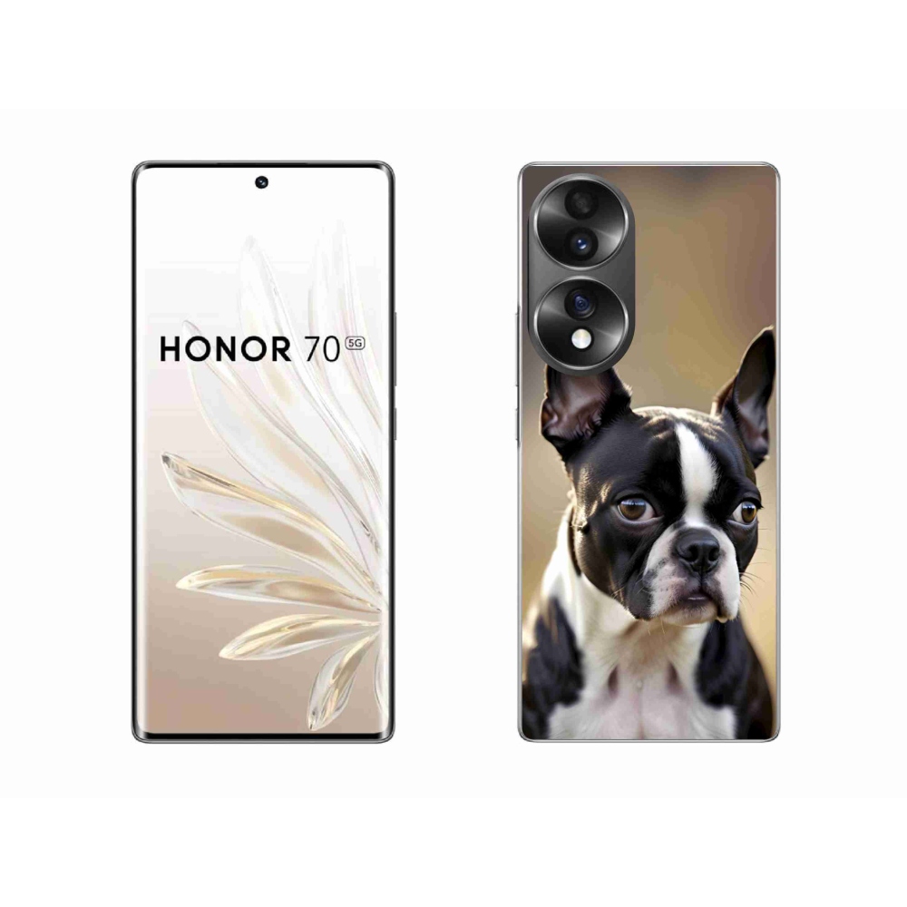 Gelový kryt mmCase na Honor 70 - bostonský teriér