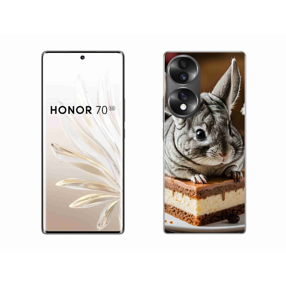 Gelový kryt mmCase na Honor 70 - činčila