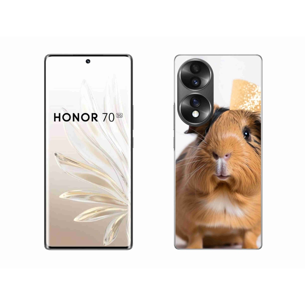 Gelový kryt mmCase na Honor 70 - hnědé morče