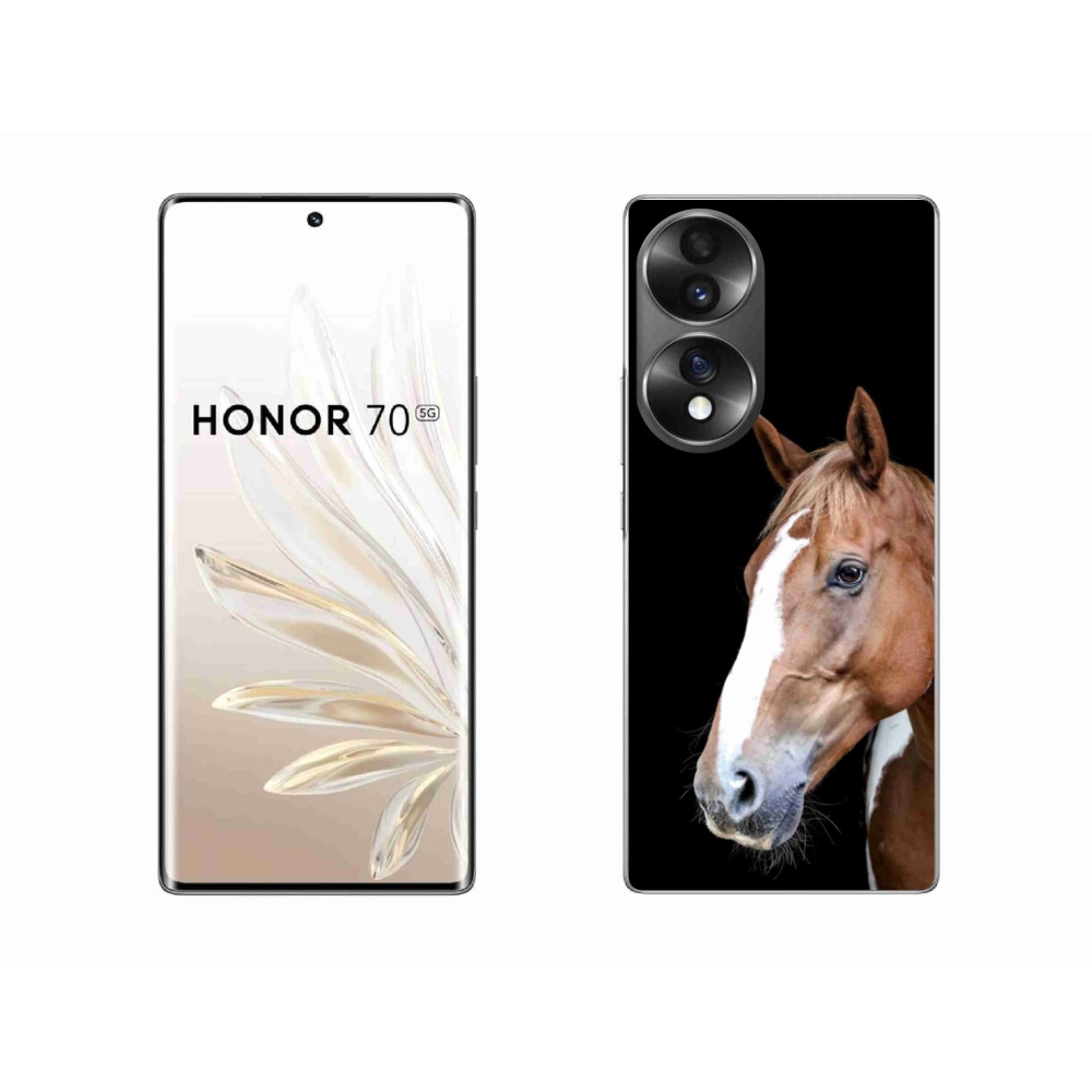 Gelový kryt mmCase na Honor 70 - hnědý kůň 3