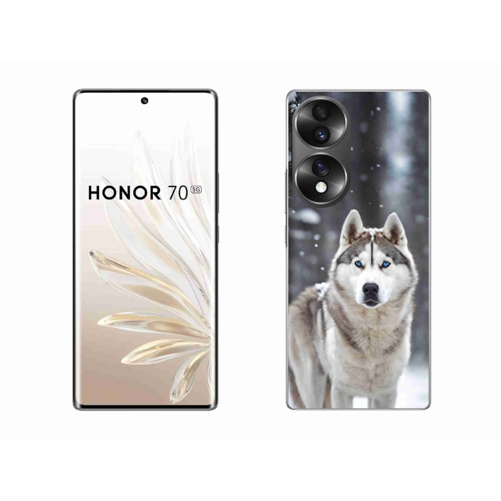 Gelový kryt mmCase na Honor 70 - husky 2