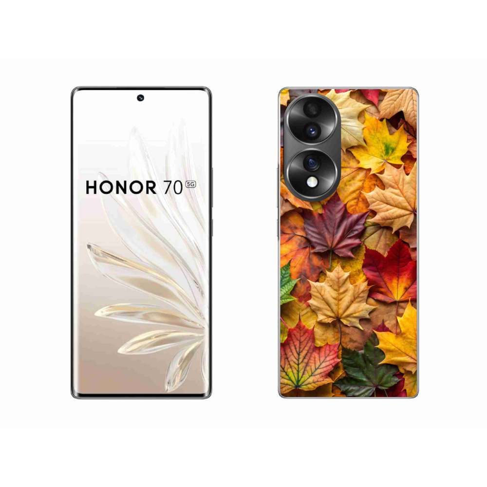 Gelový kryt mmCase na Honor 70 - javorové listy 2