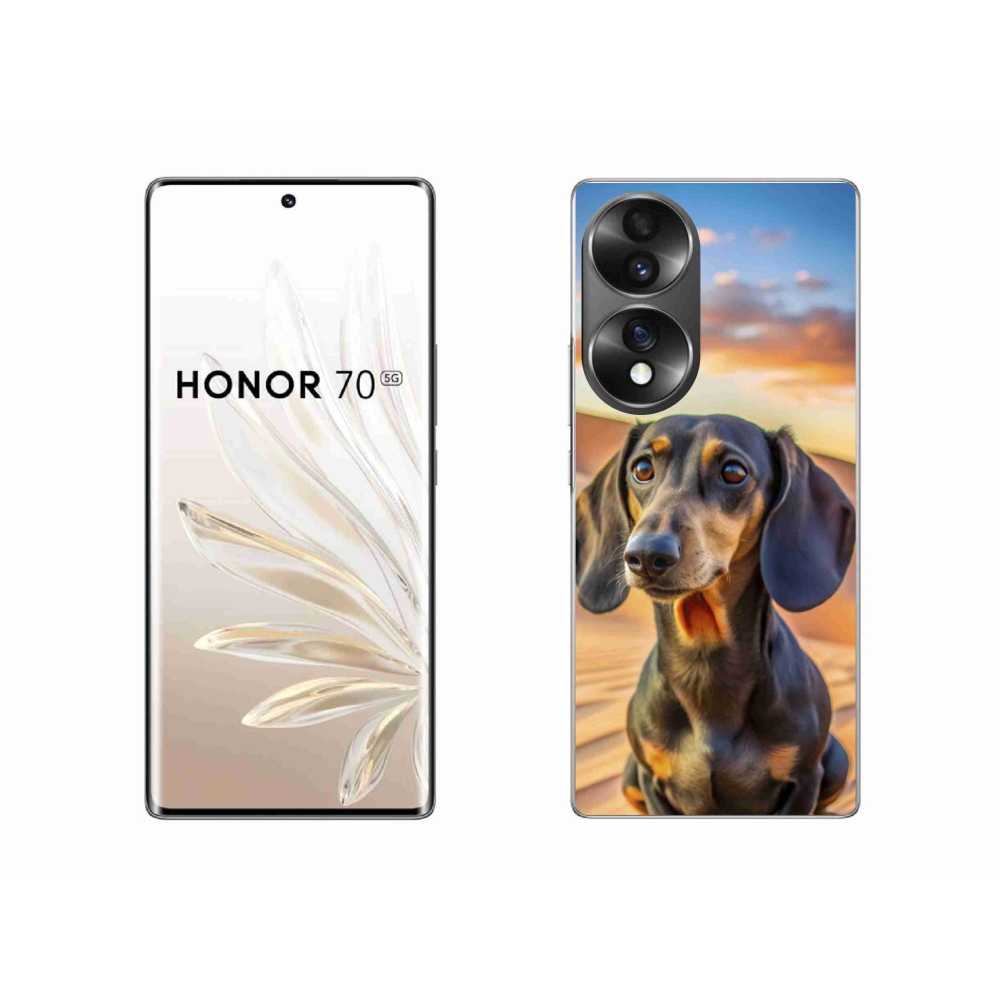 Gelový kryt mmCase na Honor 70 - jezevčík 3 