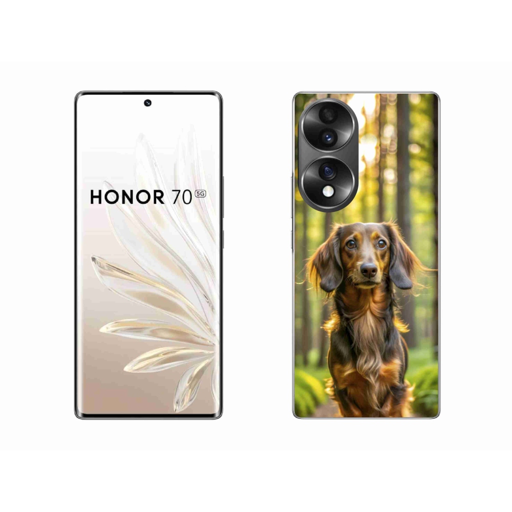 Gelový kryt mmCase na Honor 70 - jezevčík 4