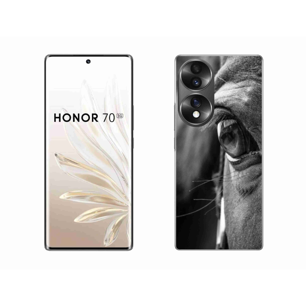 Gelový kryt mmCase na Honor 70 - koňský pohled