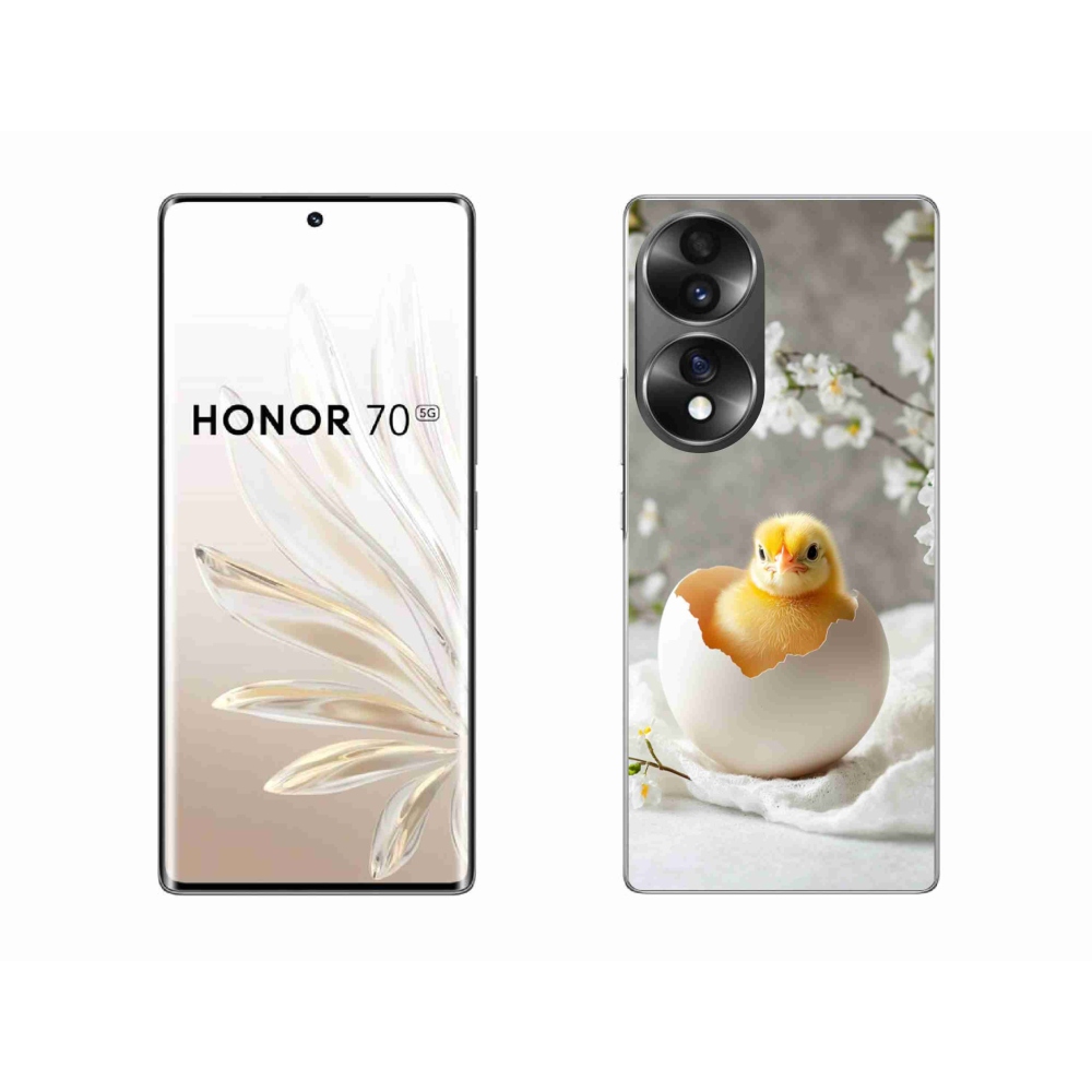 Gelový kryt mmCase na Honor 70 - kuřátko