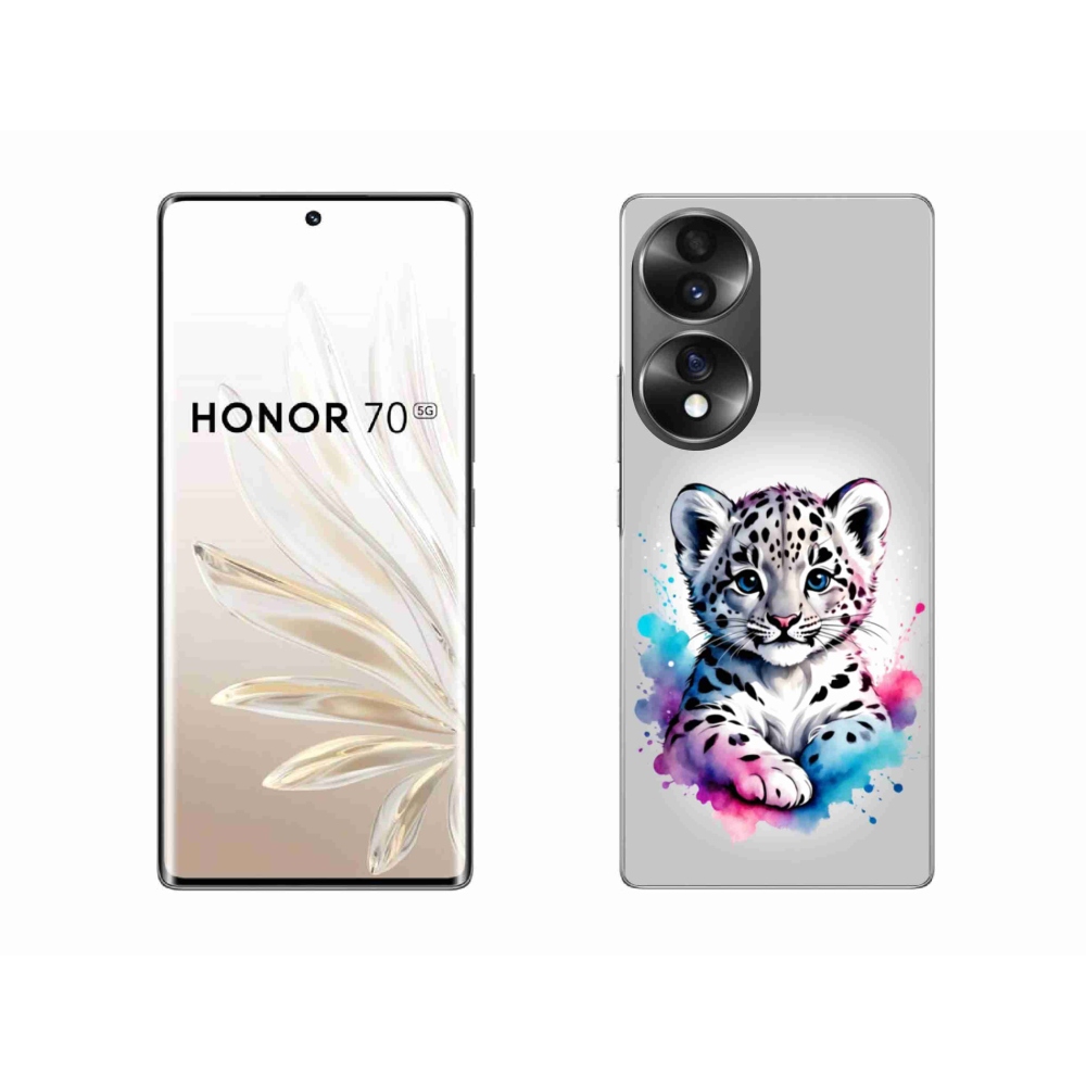 Gelový kryt mmCase na Honor 70 - levhartí mládě