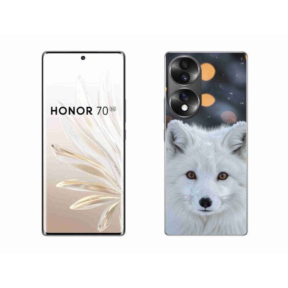 Gelový kryt mmCase na Honor 70 - liška polární