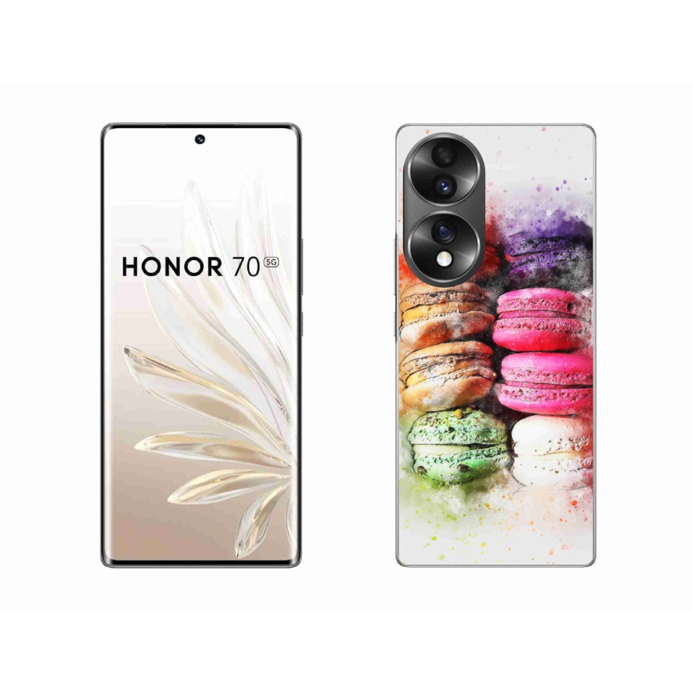 Gelový kryt mmCase na Honor 70 - makrónky