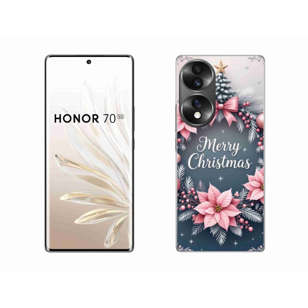 Gelový kryt mmCase na Honor 70 - merry christmas