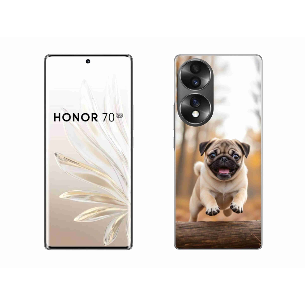 Gelový kryt mmCase na Honor 70 - mops 2