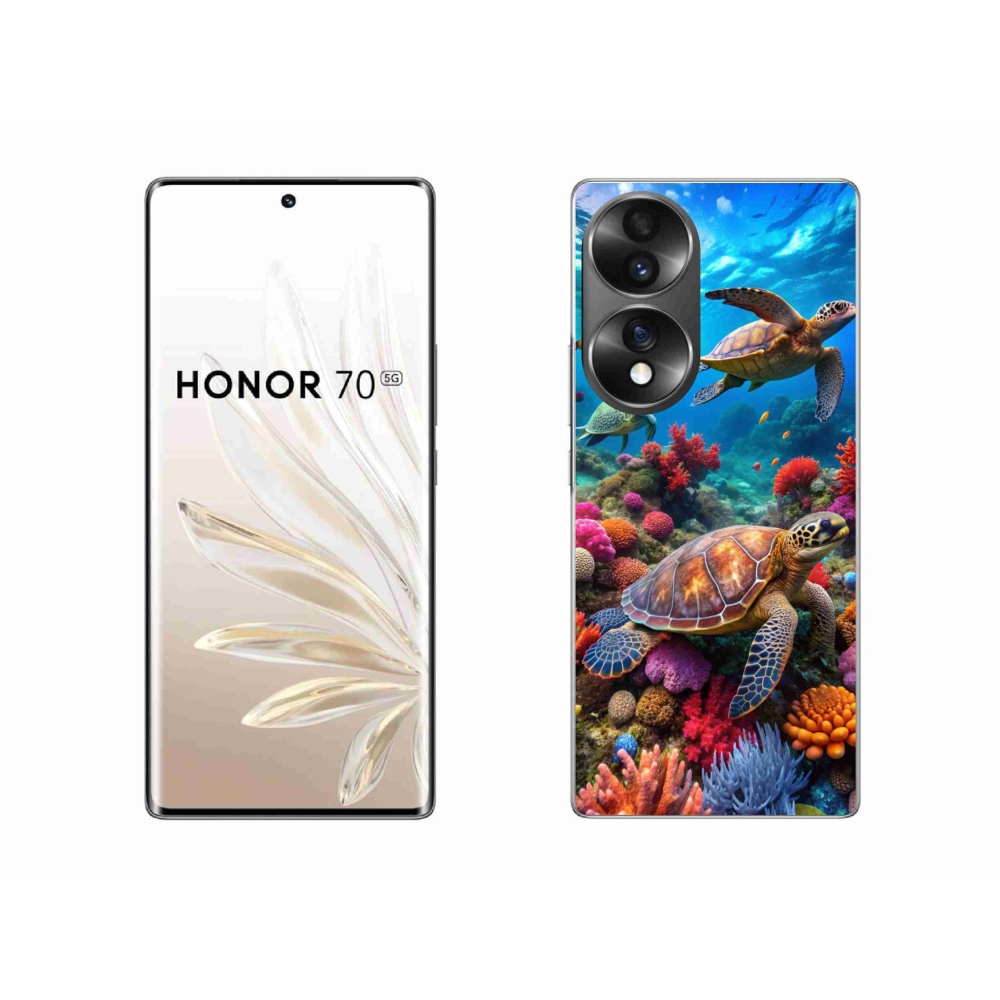 Gelový kryt mmCase na Honor 70 - mořský svět 2