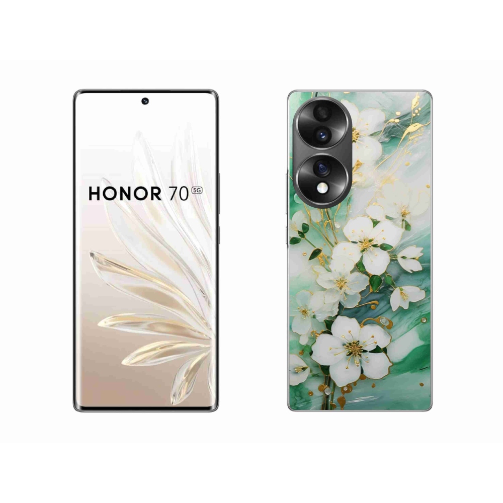 Gelový kryt mmCase na Honor 70 - něžné květy