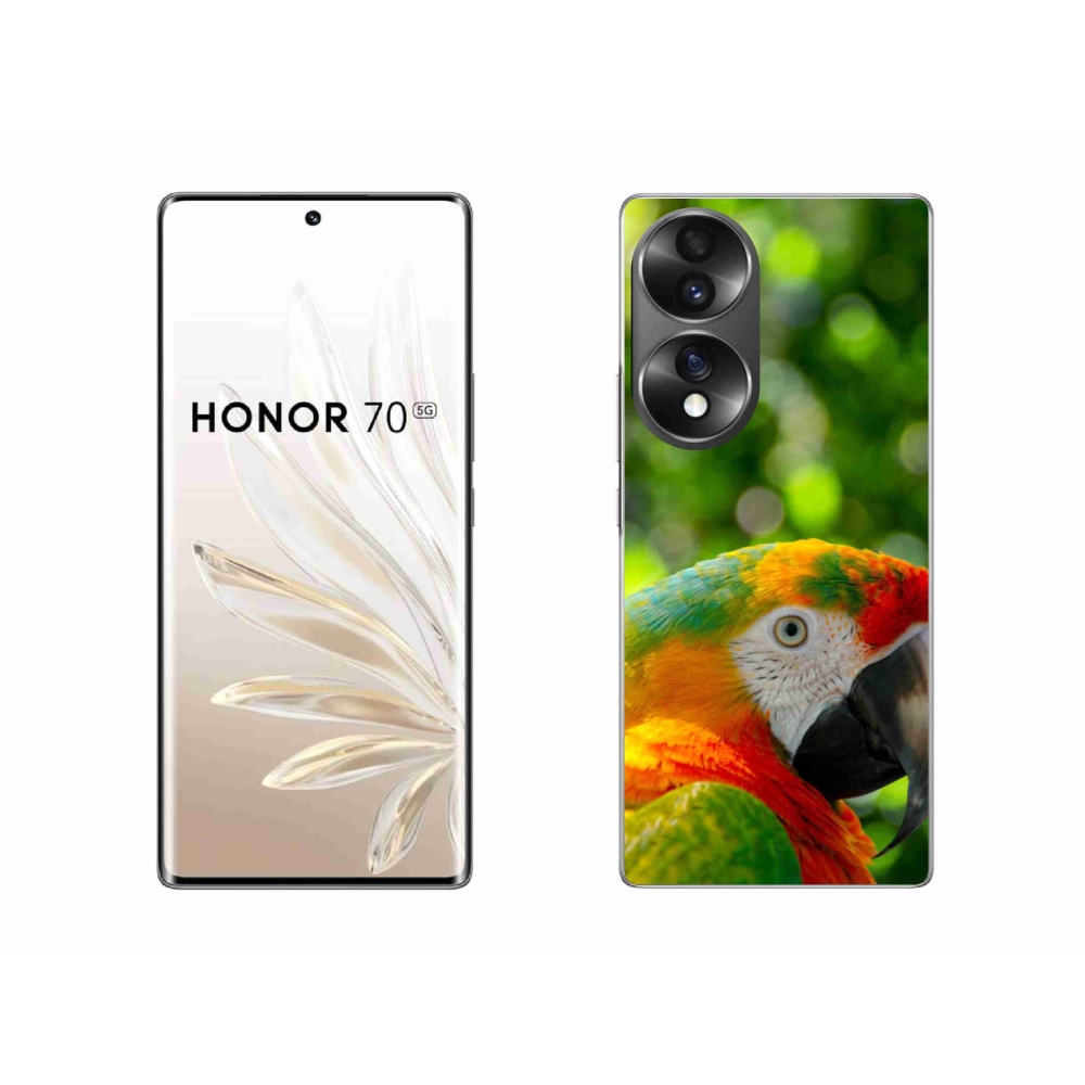 Gelový kryt mmCase na Honor 70 - papoušek ara 3