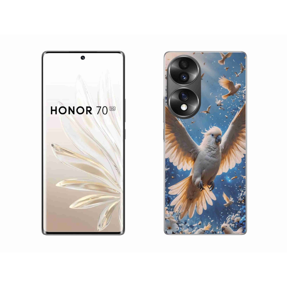 Gelový kryt mmCase na Honor 70 - papoušek kakadu