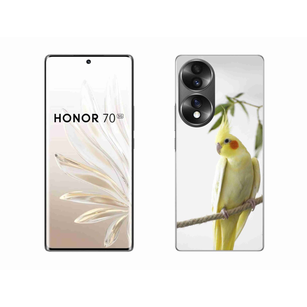 Gelový kryt mmCase na Honor 70 - papoušek korela chocholatá